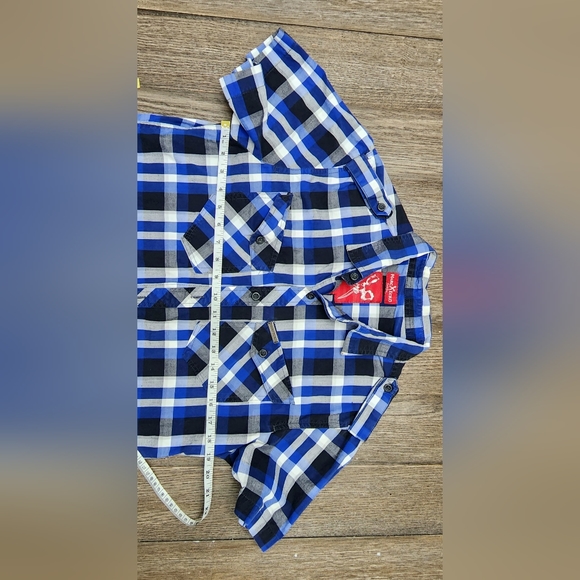 ✂️💀Y2K Marc Ecko Cut & Sew Men’s 💀✂️ Short-Sleeve Button-Up Shirt Size Medium - Picture 4 of 9